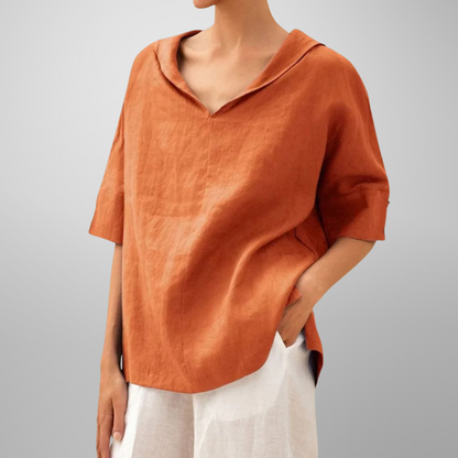 Lucy – Cotton Loose-Fitting Blouse